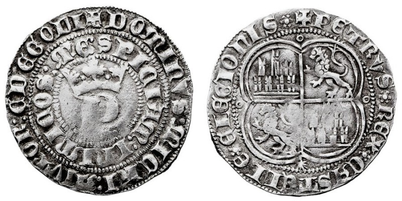 MONEDAS MEDIEVALES
CORONA CASTELLANO LEONESA
PEDRO I
Real. AR. Coruña. Con ve...