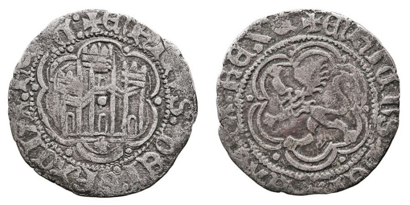 MONEDAS MEDIEVALES
CORONA CASTELLANO LEONESA
ENRIQUE III
Blanca. VE. Coruña. ...