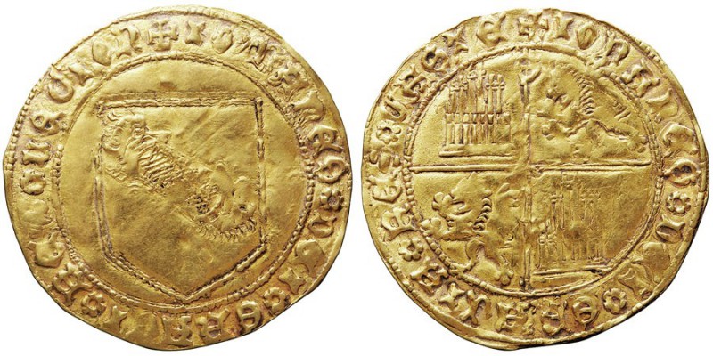MONEDAS MEDIEVALES
CORONA CASTELLANO LEONESA
JUAN II
Dobla de la Banda. AV. S...