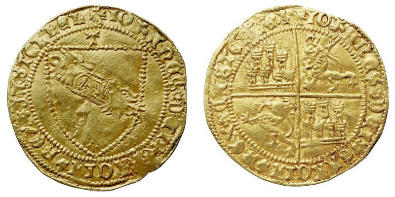 MONEDAS MEDIEVALES
CORONA CASTELLANO LEONESA
JUAN II
Dobla de la Banda. AV. T...