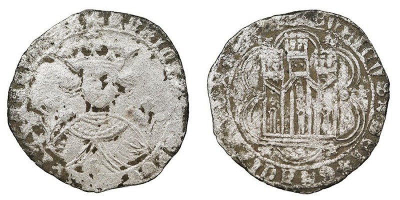 MONEDAS MEDIEVALES
CORONA CASTELLANO LEONESA
ENRIQUE IV
Cuartillo. VE. Sevill...