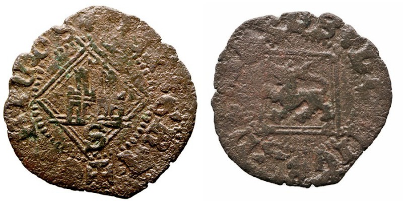 MONEDAS MEDIEVALES
CORONA CASTELLANO LEONESA
ENRIQUE IV
Blanca de Rombo. VE. ...