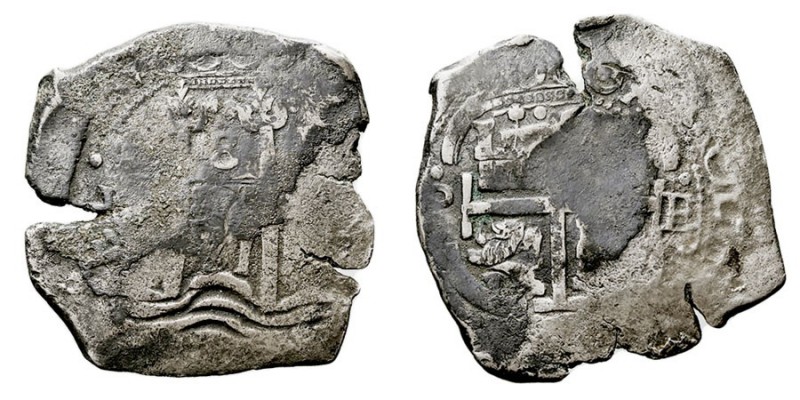 MONARQUÍA ESPAÑOLA
CARLOS II
8 Reales. AR. Potosí E. 1671. 23,08 g. Cal.346. O...