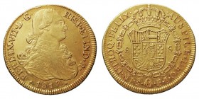MONARQUÍA ESPAÑOLA
FERNANDO VII
8 Escudos. AV. Santiago FJ. 1817. 27,20 g. Cal.127. MBC+.