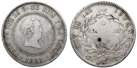 MONARQUÍA ESPAÑOLA
FERNANDO VII
10 Reales. AR. Madrid SR. 1821. 13,67 g. Cal.762. MBC/MBC-.