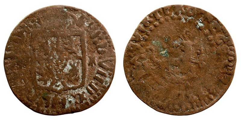 MONARQUÍA ESPAÑOLA
FERNANDO VII
Quarto. AE. Manila. 1822. Cal.1603. Escasa. BC...