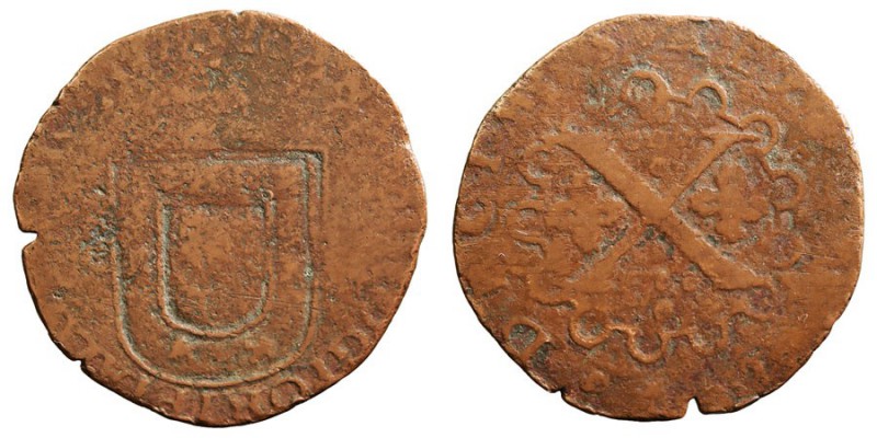 MONEDAS EXTRANJERAS
PORTUGAL
JUAN III
10 Reis. AE. Pataçao. G.15. RC.