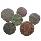 MONEDAS EXTRANJERAS
PORTUGAL
LOTES DE CONJUNTO
Lote de 7 monedas. VE/AE. Siglo XV-XVII. Interesante. MBC/BC.