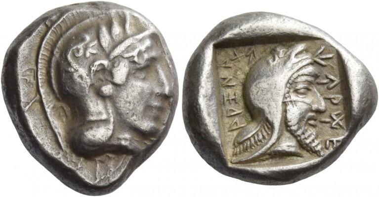 Dynasts of Lycia, Kherei, circa 410 – 390. Stater circa 410-390 BC, AR 8.57 g. H...