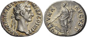 Nerva, 96-98. Denarius 97, AR 3.30 g. Laureate head r. Rev. Fortuna standing l., holding cornucopiae and rudder. C 66. RIC 16. Light iridescent tone a...
