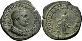 Balbinus, 22nd April – 29th July 238. Sestertius April-June 238, Æ 21.08 g. Laureate, draped and cuirassed bust r. Rev. Providentia standing facing, h...