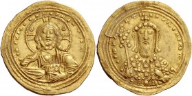 Constantine VIII, 15 December 1025 – 12 November 1028. Histamenon 1025-1028, AV 4.40 g. Nimbate bust of Christ facing, raising r. hand in benediction ...