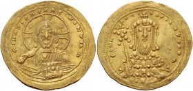 Constantine VIII, 15 December 1025 – 12 November 1028. Histamenon 1025-1028, AV 4.39 g. Nimbate bust of Christ facing, raising r. hand in benediction ...