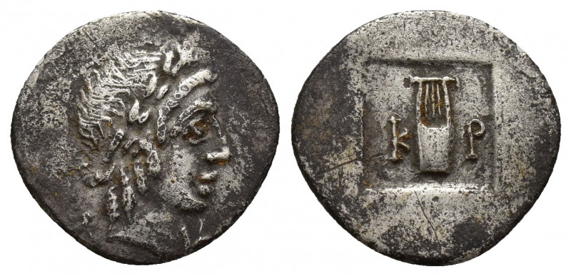 Lycia. Kragos. Lycian League circa 48-42 BC. Hemidrachm AR (15.8mm, 1,7 g). Λ - ...
