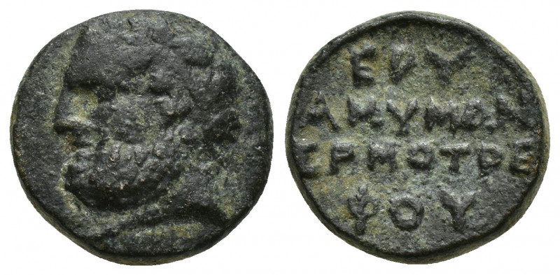 IONIA. Erythrai. Circa 70-60 BC. AE (Bronze, 17mm, 5.6 g), Uncertain magistrate....