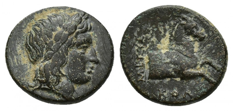 Ionia, Kolophon, c. 360-330 BC. Æ Chalkous (13mm, 2 g). Uncertain magistrate. La...