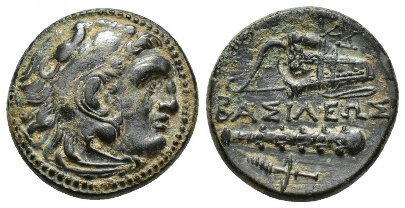 KINGS OF MACEDON. Alexander III 'the Great' (336-323 BC). Ae. (19mm, 6 g) Uncert...