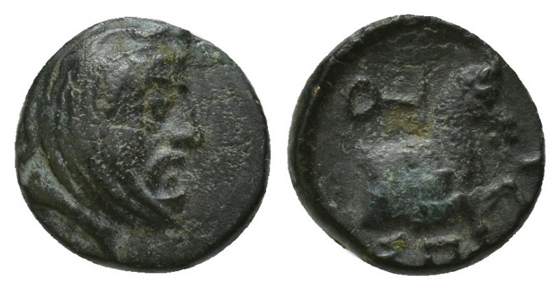 IONIA & LYDIA, Persian Satraps. Spithridates. Circa 334 BC. Æ (10mm, 1.5 g). Hea...