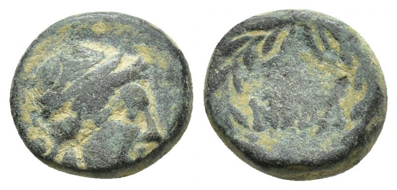 PISIDIA. Isinda. Ae (12mm, 2.6 g) (1st century BC). Laureate head of Apollo righ...