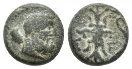 PISIDIA, Selge. Circa 2nd-1st Century BC. Æ (12mm, 2.8 g). Laureate head of Herakles right, club over shoulder / Thunderbolt, bow to right.
