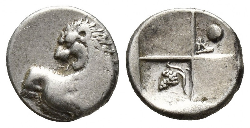 THRACE, Chersonesos. Circa 386-338 BC. AR Hemidrachm (12.4mm, 2.3 g). Forepart o...