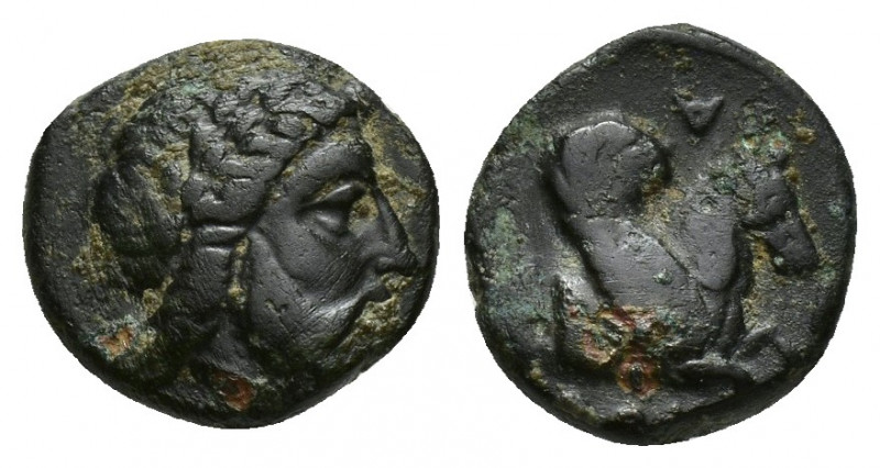 MYSIA, Adramytion. 4th century BC. Æ (10mm, 1.6 g). Laureate head of Zeus right ...