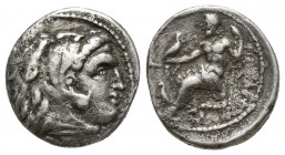 Kings of Macedonia, Alexander III, 336-323 and posthumous issues, Drachm, Sardes, c. 325-323 BC, AR (17mm, 4.1 g), Head of Herakles r., wearing leontè...