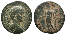 Pisidia, Antioch. Caracalla. A.D. 198-217. AE 22 (21mm, 5.5 g). ANTONINVS PIVS AVG, laureate, draped, and cuirassed bust right / GEN COL CA ANTIOCH , ...