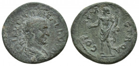 Troas. Alexandreia. Trebonianus Gallus AD 251-253. Bronze Æ (22mm, 6.1 g). IMP VIB TRIB GALLVS AVG, laureate, draped, and cuirassed bust right / COL A...