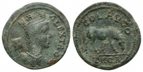TROAS, Alexandria Troas. Pseudo-autonomous issue. temp. Trebonianus Gallus, AD 251-253. Æ (22mm, 7.4 g). Draped bust of Tyche right, wearing mural cro...