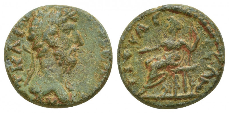 Pisidia. Tityassos. Lucius Verus AD 161-169. AE (16mm, 4.2 g) Obverse: ΑVΤ ΚΑΙ ο...