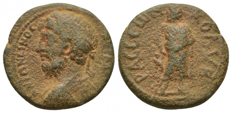 CILICIA. Colybrassus. Marcus Aurelius (161-180). Ae. (22mm, 7.8 g) Obverse: ΑVΤ ...