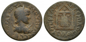 Perge, Pamphylia. Otacilia Severa (wife of Philip I) Æ (24mm, 10 g) AD 244-249. ΜΑΡΚΙΑ ѠΤΑ ϹЄΥΗΡΑ ϹЄ, diademed and draped bust to right, crescent at s...