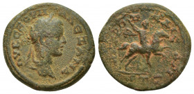 CAPPADOCIA, Caesarea, Alexander Severus (222-235) AE(22mm, 7.1 g) issued 226/227 [ΑΥ] Κ ϹƐΟΥΗΡΟϹ ΑΛƐΞΑΝΔ[ΡΟϹ] (?); laureate head of Severus Alexander,...