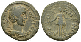 PHRYGIA. Bruzus. Gordian III , 238-244. Diassarion (Bronze, 24mm, 5.6 g). AYT K M ANTΩ ΓOPΔIANOC Laureate, draped and cuirassed bust of Gordian III to...