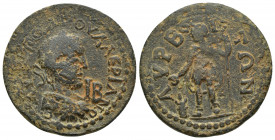 CILICIA, Lyrbe. Valerian I. AD 253-260. Æ 12 Assaria (32mm, 18.7 g). · AV · K · ΠO · ΛI · OVAΛЄPIANO-C ·, laureate, draped, and cuirassed bust right; ...