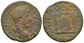 PAMPHYLIA, Perge. Marcus Aurelius. AD 161-180. Æ (34mm, 27.1 g). Obverse: ΑVΤ ΚΑΙϹΑΡ Λ ΑVΡ ΟVΗΡΟϹ; laureate-headed bust of Lucius Verus wearing cuiras...