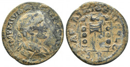Pisidia, Antioch. Philip I 245-247 AD. AE (25mm, 9 g) Obverse: IMP M IVL PHILIPPVS P F AVG; radiate, draped and cuirassed bust of Philip I, r., seen f...
