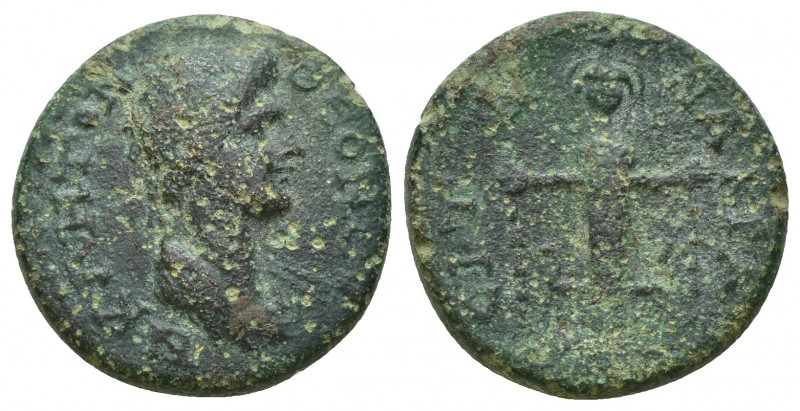 LYDIA. Nacrasa. Pseudo-autonomous issue. Assarion (Bronze, 20mm, 6.1 g), time of...