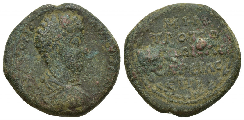 Cappadocia. Caesarea. Commodus AD 180-192. Dated RY 13=AD 192 Bronze Æ (24mm, 11...