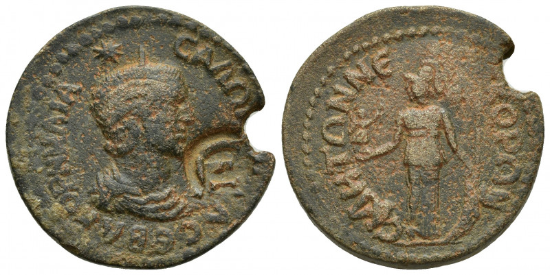 Pamphylia. Side . Salonina AD 254-268. 11 Assaria (29mm., 18.7 g). KOPNHΛIA CAΛΩ...