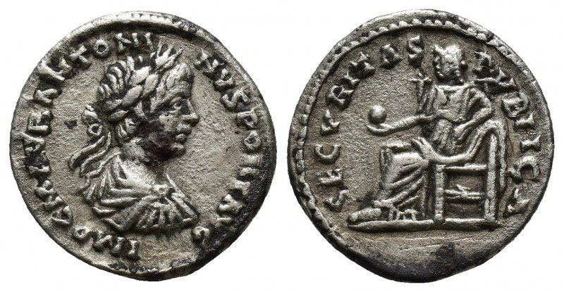 Caracalla, 198-217. Denarius (Silver, 18mm, 2.8 g), Laodicea, 198. IMP C M AVR A...