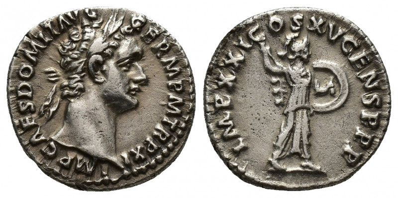 Domitian, 81-96 AD, AR denarius (17mm, 3.4 g), Rome, 90-91 AD, RIC-719, laureate...