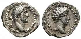 Antoninus Pius with Marcus Aurelius AR Denarius, dynastic type Antoninus Pius (138-161 AD) and Marcus Aurelius. AR Denarius (17mm, 3.1 g). Rome, 140-1...