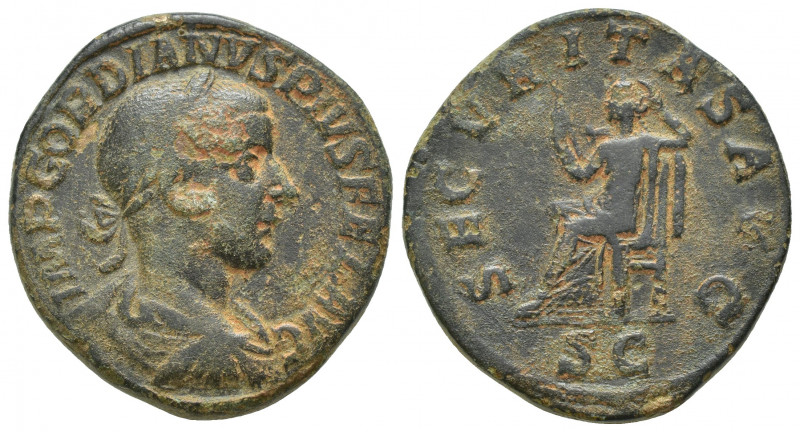 Gordian III (AD 238-244). AE sestertius (29mm, 20.4 g). Rome, AD 241-243. IMP GO...