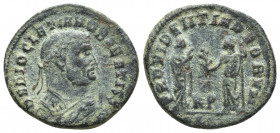 Diocletian. As Senior Augustus, AD 305-311/2. Æ Follis (24mm, 5.1 g). Alexandria mint, 5th officina. Struck late AD 308-310. Laureate bust right, wear...