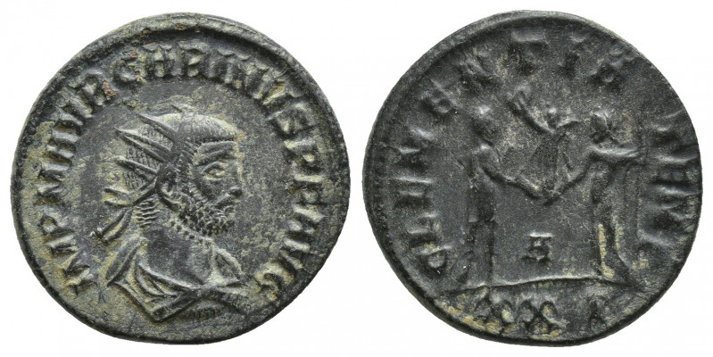 Carinus AE Antoninianus, (283-285 AD). AE Antoninianus (20mm, 3.7 g), Cyzicus. O...