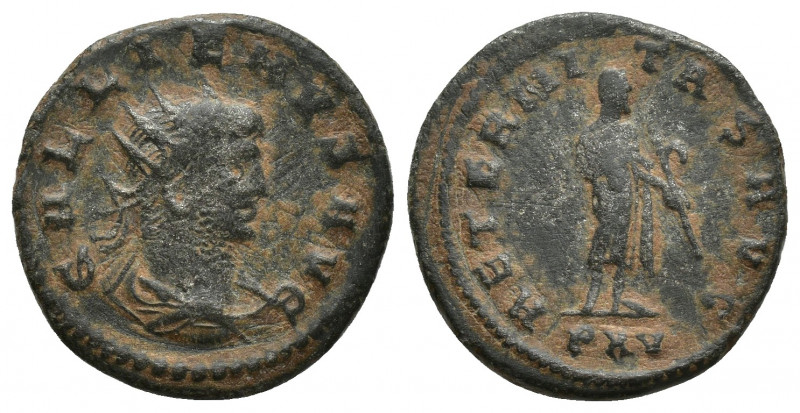 Gallienus BI Antoninianus. (19mm, 2.9 g) Antioch, AD 267. GALLIENVS AVG, Radiate...