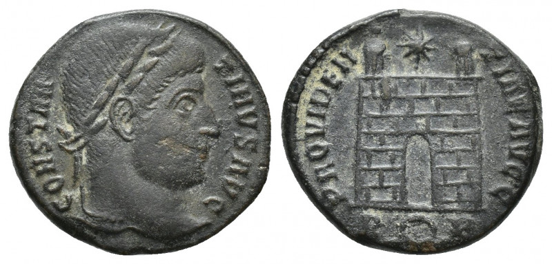 CONSTANTINE I THE GREAT (306-337). Follis. (18mm, 3.1 g) Rome. Obv: CONSTANTINVS...