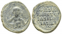 Basil II Bulgaroktonos, joint reign with Constantine VIII. 976-1025. AE follis (29mm, 14.7 g). Class A2 Anonymous Type. Constantinople mint. +ЄMMA - [...